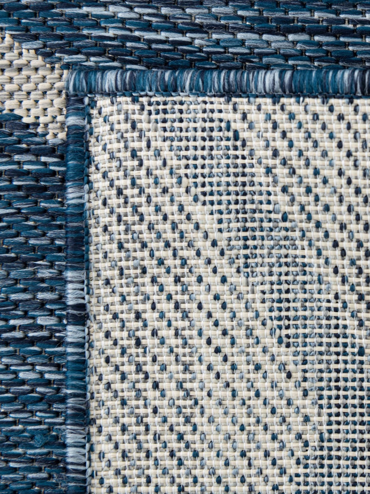 Blue 10' 8 x 10' 8 Outdoor Botanical Square Area Rug Weather Resistant for Patio, Deck, Terrace, Balcony, Porch Polypropylene Garden Floral Tropical Carpet for Sale at Rug Engine