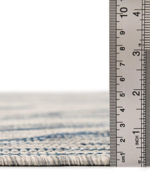 Light Gray 10' 8 x 10' 8 Outdoor Botanical Square Area Rug Weather Resistant for Patio, Deck, Terrace, Balcony, Porch Polypropylene Garden Floral Tropical Carpet for Sale at Rug Engine