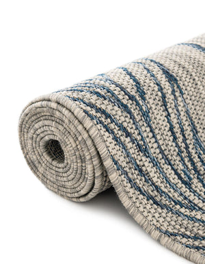 Light Gray 13' 1 x 13' 1 Outdoor Botanical Square Area Rug Weather Resistant for Patio, Deck, Terrace, Balcony, Porch Polypropylene Garden Floral Tropical Carpet for Sale at Rug Engine