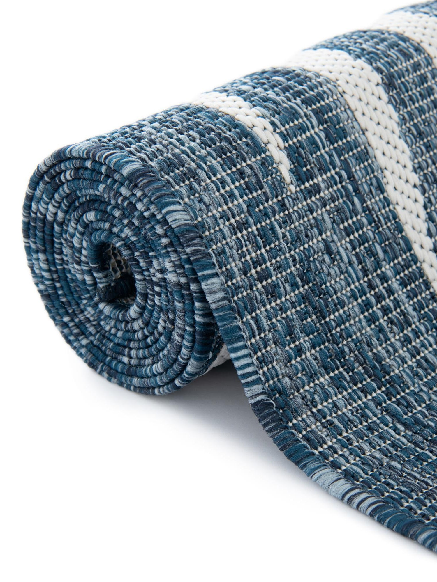 Blue 10' 8 x 10' 8 Outdoor Botanical Square Area Rug Weather Resistant for Patio, Deck, Terrace, Balcony, Porch Polypropylene Garden Floral Tropical Carpet for Sale at Rug Engine