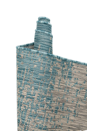 Aqua 13' 1 x 13' 1 Outdoor Modern Square Area Rug Weather Resistant for Patio, Deck, Terrace, Balcony, Porch 100% Polypropylene Modern Outside Carpet for Sale at Rug Engine