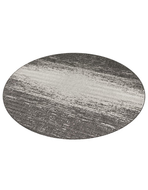 Charcoal Gray 10' 8 x 10' 8 Outdoor Modern Round Area Rug Weather Resistant for Patio, Deck, Terrace, Balcony, Porch 100% Polypropylene Modern Outside Carpet for Sale at Rug Engine