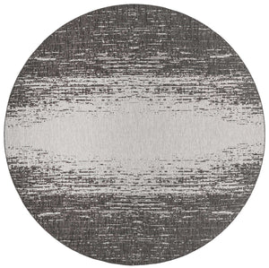 Charcoal Gray 13' 1 x 13' 1 Outdoor Modern Round Area Rug Weather Resistant for Patio, Deck, Terrace, Balcony, Porch 100% Polypropylene Modern Outside Carpet for Sale at Rug Engine