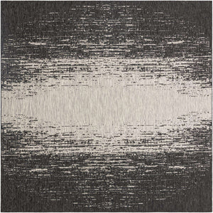 Charcoal Gray 10' 8 x 10' 8 Outdoor Modern Square Area Rug Weather Resistant for Patio, Deck, Terrace, Balcony, Porch 100% Polypropylene Modern Outside Carpet for Sale at Rug Engine