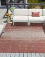 Rust Red 13' 1 x 13' 1 Outdoor Modern Square Area Rug Weather Resistant for Patio, Deck, Terrace, Balcony, Porch 100% Polypropylene Modern Outside Carpet for Sale at Rug Engine