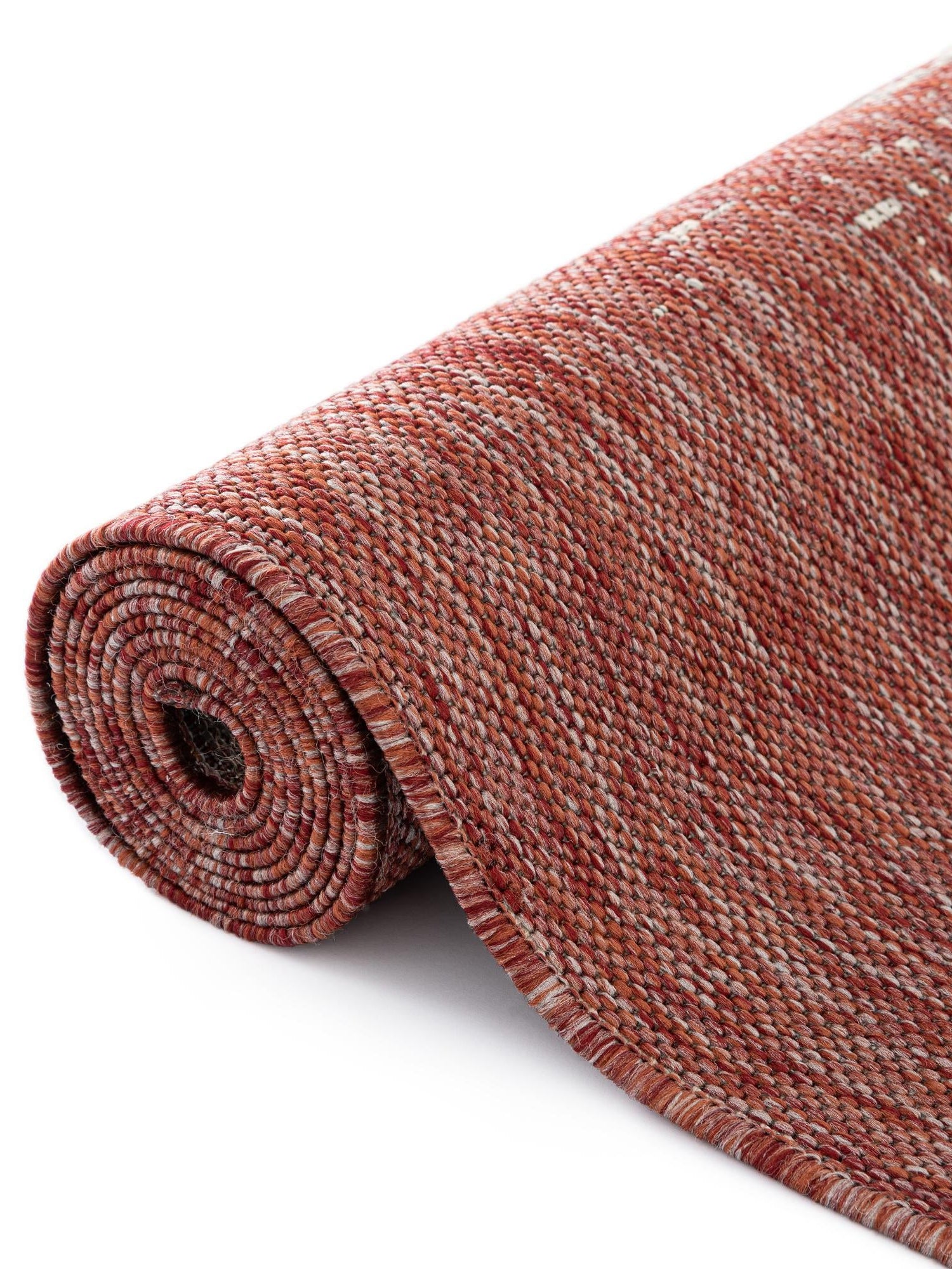 Rust Red 13' 1 x 13' 1 Outdoor Modern Square Area Rug Weather Resistant for Patio, Deck, Terrace, Balcony, Porch 100% Polypropylene Modern Outside Carpet for Sale at Rug Engine