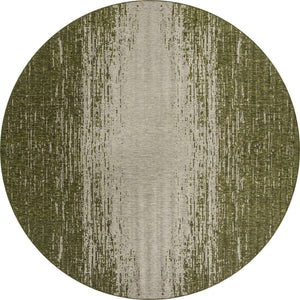 Green 13' 1 x 13' 1 Outdoor Modern Round Area Rug Weather Resistant for Patio, Deck, Terrace, Balcony, Porch 100% Polypropylene Modern Outside Carpet for Sale at Rug Engine