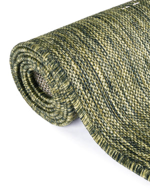 Green 10' 8 x 10' 8 Outdoor Modern Square Area Rug Weather Resistant for Patio, Deck, Terrace, Balcony, Porch 100% Polypropylene Modern Outside Carpet for Sale at Rug Engine