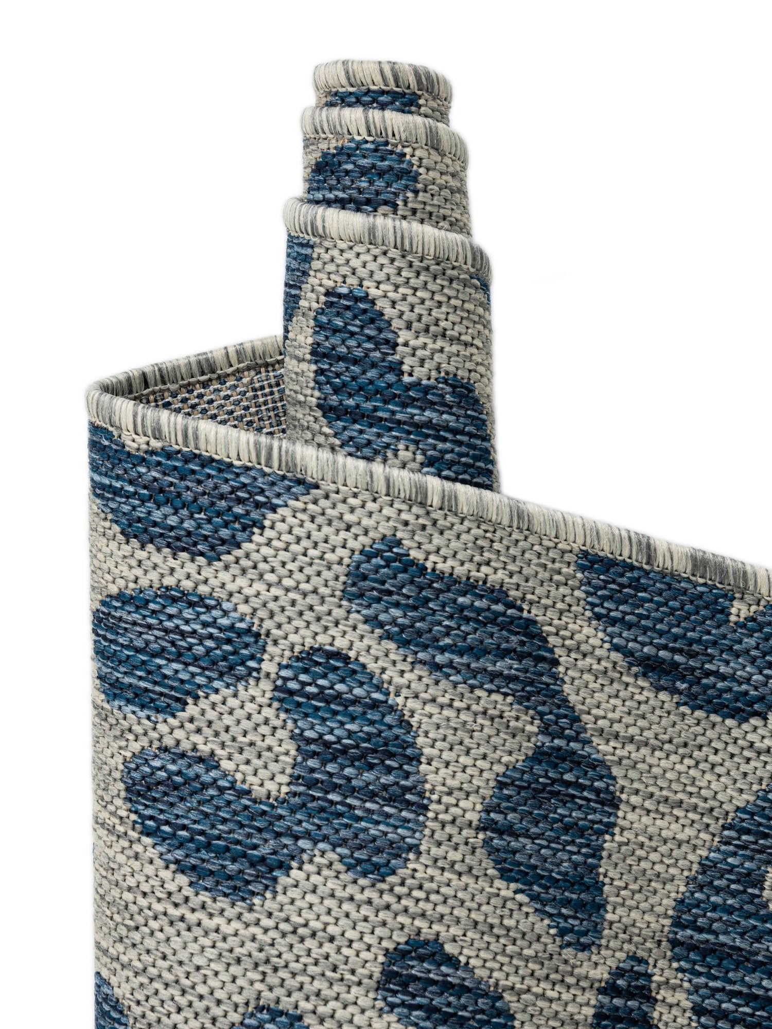 Blue 7' 10 x 7' 10 Outdoor Safari Square Area Rug Weather Resistant for Patio, Deck, Terrace, Balcony, Porch Animal Print Wildlife Nature Carpet for Sale at Rug Engine