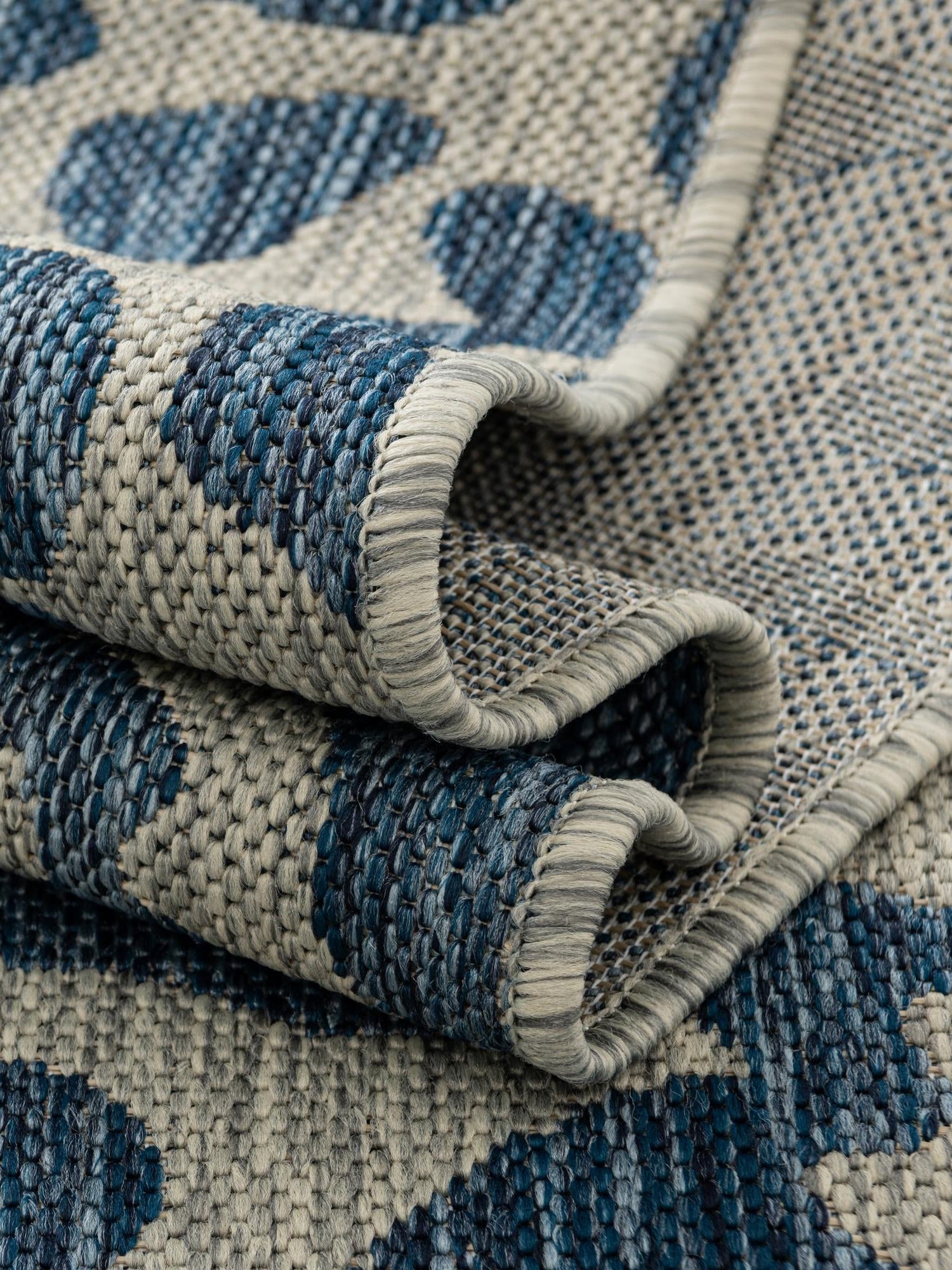 Blue 7' 10 x 7' 10 Outdoor Safari Square Area Rug Weather Resistant for Patio, Deck, Terrace, Balcony, Porch Animal Print Wildlife Nature Carpet for Sale at Rug Engine