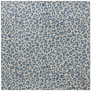 Blue 13' 1 x 13' 1 Outdoor Safari Square Area Rug Weather Resistant for Patio, Deck, Terrace, Balcony, Porch Animal Print Wildlife Nature Carpet for Sale at Rug Engine