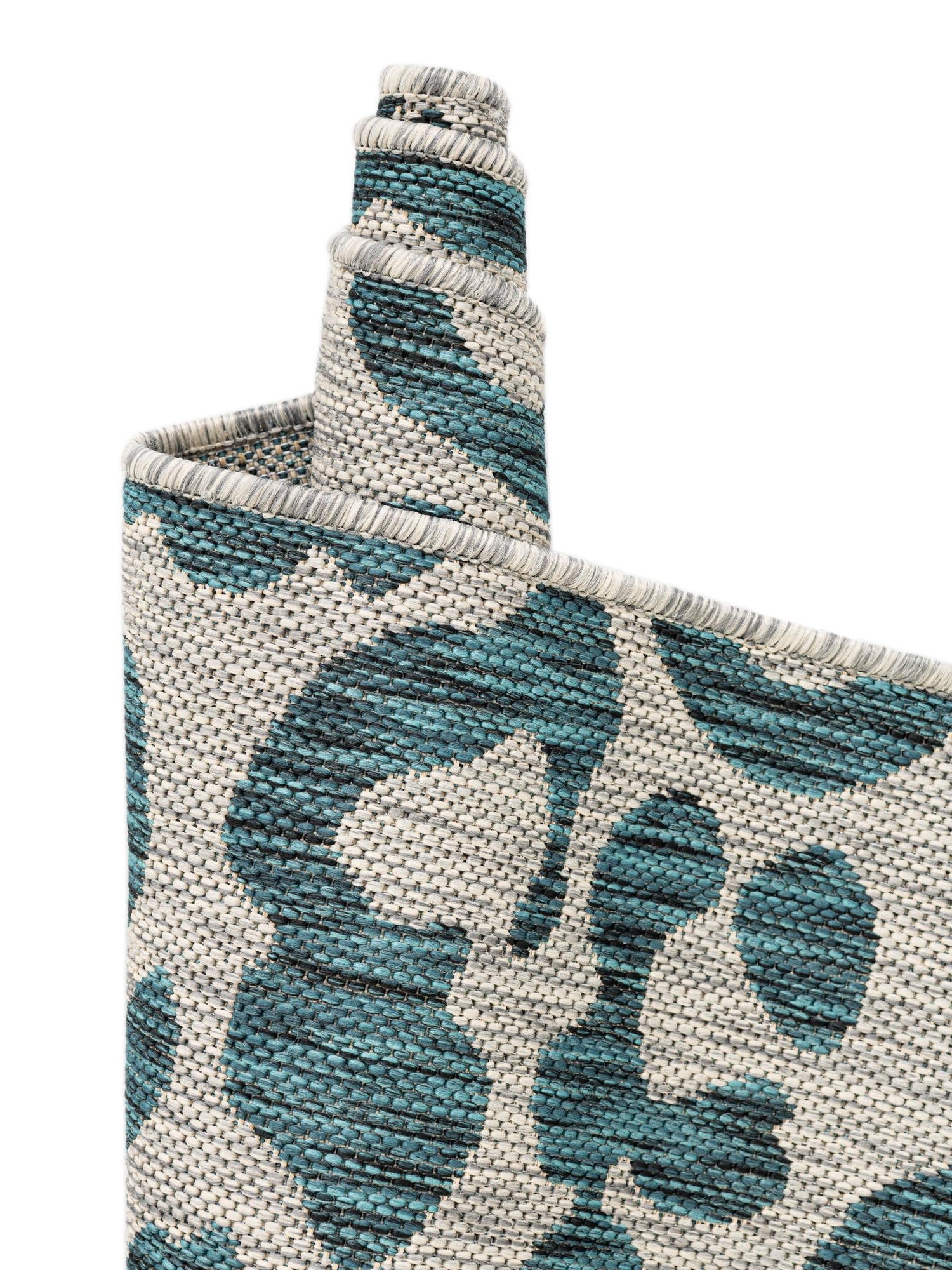 Teal 10' 8 x 10' 8 Outdoor Safari Square Area Rug Weather Resistant for Patio, Deck, Terrace, Balcony, Porch Animal Print Wildlife Nature Carpet for Sale at Rug Engine