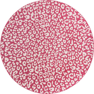 Magenta 13' 1 x 13' 1 Outdoor Safari Round Area Rug Weather Resistant for Patio, Deck, Terrace, Balcony, Porch Animal Print Wildlife Nature Carpet for Sale at Rug Engine