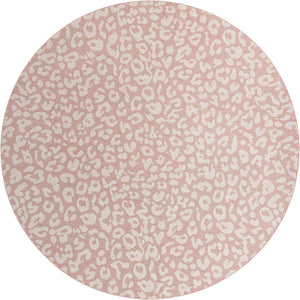 Pink Ivory 13' 1 x 13' 1 Outdoor Safari Round Area Rug Weather Resistant for Patio, Deck, Terrace, Balcony, Porch Animal Print Wildlife Nature Carpet for Sale at Rug Engine