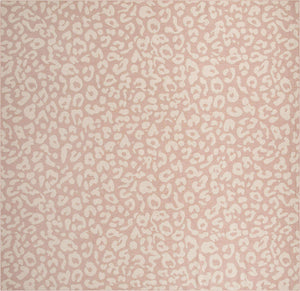 Pink Ivory 13' 1 x 13' 1 Outdoor Safari Square Area Rug Weather Resistant for Patio, Deck, Terrace, Balcony, Porch Animal Print Wildlife Nature Carpet for Sale at Rug Engine