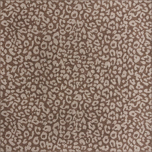 Brown 13' 1 x 13' 1 Outdoor Safari Square Rug