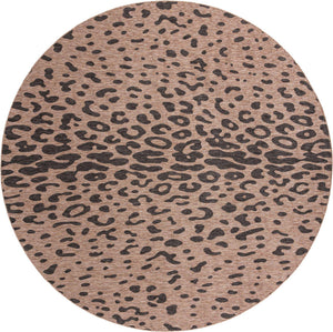 Natural 13' 1 x 13' 1 Outdoor Safari Round Area Rug Weather Resistant for Patio, Deck, Terrace, Balcony, Porch Animal Print Wildlife Nature Carpet for Sale at Rug Engine