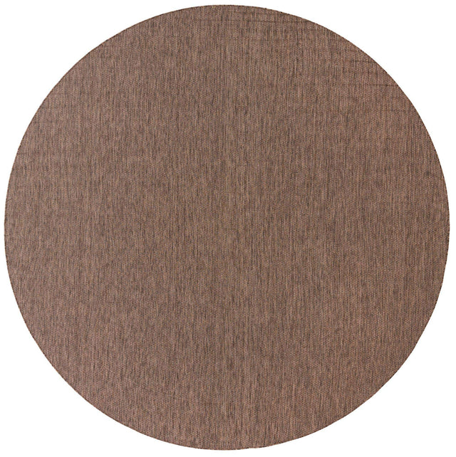 Light Brown 13' 1 x 13' 1 Outdoor Solid Round Area Rug Weather Resistant for Patio, Deck, Terrace, Balcony, Porch 100% Polypropylene Minimalist Waterproof Carpet for Sale at Rug Engine