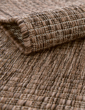 Light Brown 6' 1 x 6' 1 Outdoor Solid Square Rug
