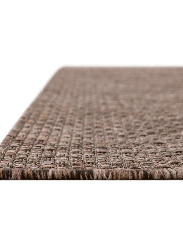 Light Brown 6' 1 x 6' 1 Outdoor Solid Square Rug