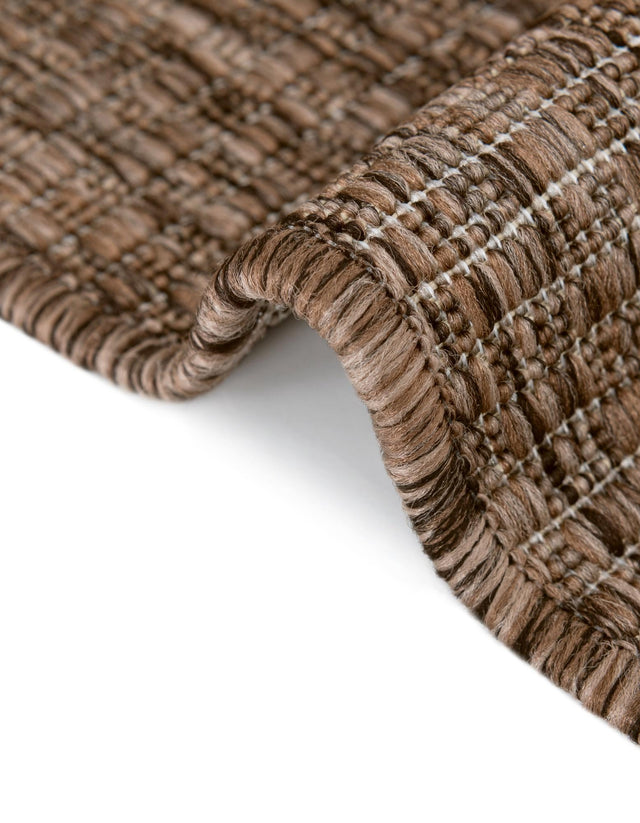 Light Brown 13' 1 x 13' 1 Outdoor Solid Square Rug