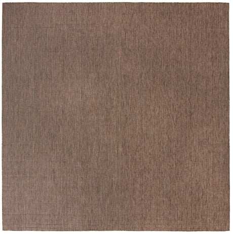 Light Brown 13' 1 x 13' 1 Outdoor Solid Square Rug