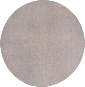 Beige 13' 1 x 13' 1 Outdoor Solid Round Area Rug Weather Resistant for Patio, Deck, Terrace, Balcony, Porch 100% Polypropylene Minimalist Waterproof Carpet for Sale at Rug Engine