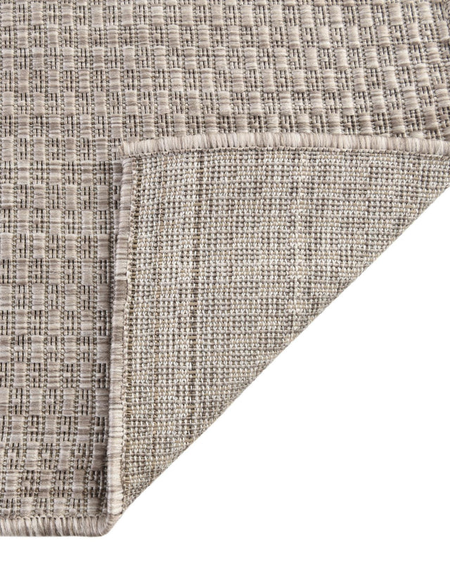 Beige 6' 1 x 6' 1 Outdoor Solid Square Rug