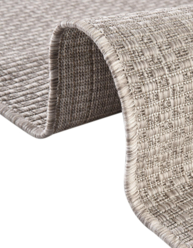 Beige 6' 1 x 6' 1 Outdoor Solid Square Rug
