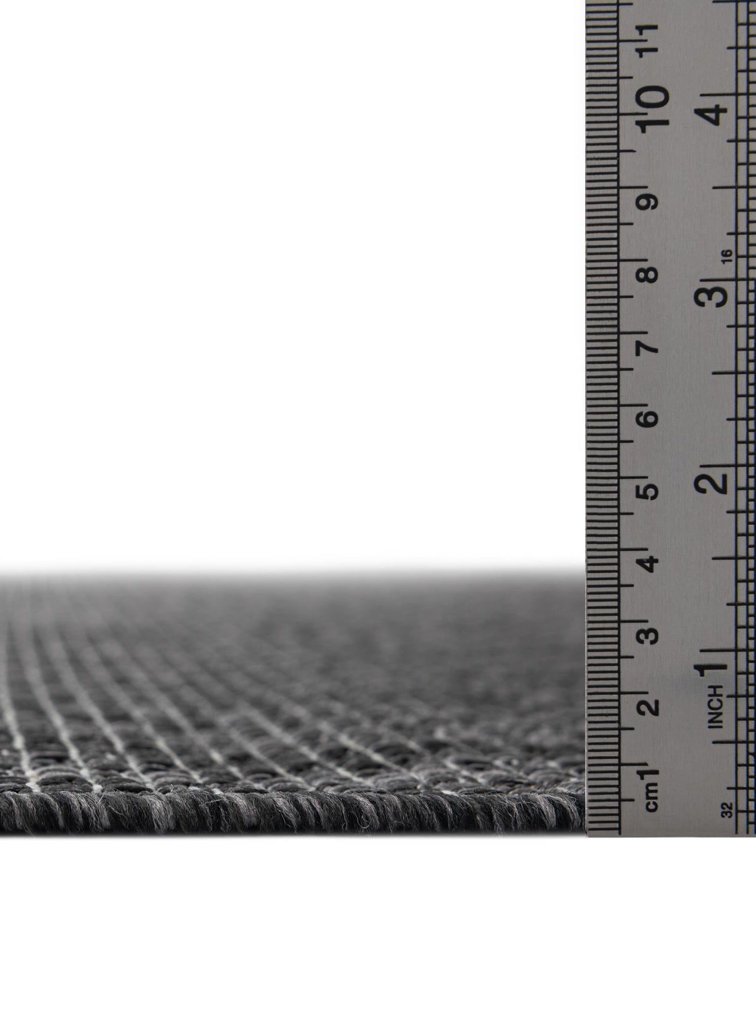 Black 10' x 10' Outdoor Solid Square Area Rug Weather Resistant for Patio, Deck, Terrace, Balcony, Porch 100% Polypropylene Minimalist Waterproof Carpet for Sale at Rug Engine