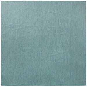 Aquamarine 13' 1 x 13' 1 Outdoor Solid Square Area Rug Weather Resistant for Patio, Deck, Terrace, Balcony, Porch 100% Polypropylene Minimalist Waterproof Carpet for Sale at Rug Engine