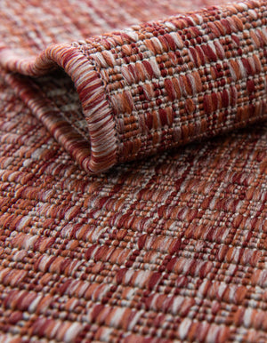 Rust Red 13' 1 x 13' 1 Outdoor Solid Square Area Rug Weather Resistant for Patio, Deck, Terrace, Balcony, Porch 100% Polypropylene Minimalist Waterproof Carpet for Sale at Rug Engine