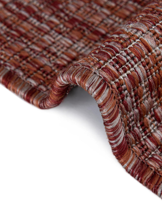 Rust Red 13' 1 x 13' 1 Outdoor Solid Square Area Rug Weather Resistant for Patio, Deck, Terrace, Balcony, Porch 100% Polypropylene Minimalist Waterproof Carpet for Sale at Rug Engine