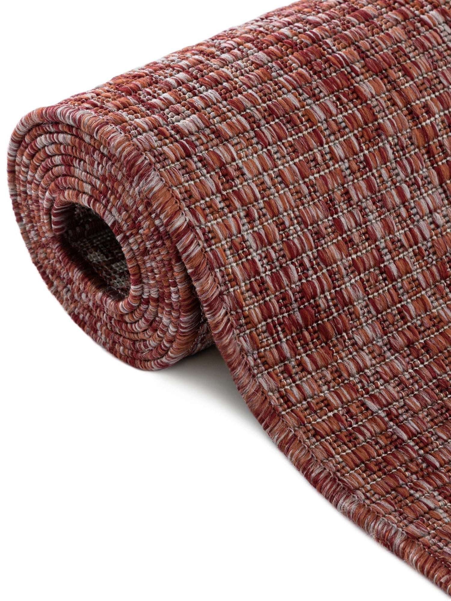 Rust Red 13' 1 x 13' 1 Outdoor Solid Square Area Rug Weather Resistant for Patio, Deck, Terrace, Balcony, Porch 100% Polypropylene Minimalist Waterproof Carpet for Sale at Rug Engine