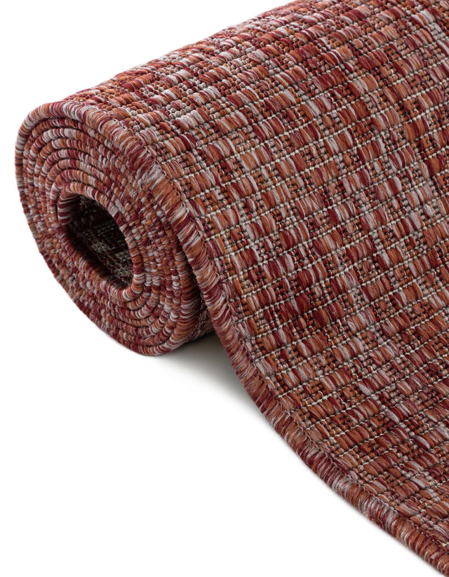 Rust Red 13' 1 x 13' 1 Outdoor Solid Square Area Rug Weather Resistant for Patio, Deck, Terrace, Balcony, Porch 100% Polypropylene Minimalist Waterproof Carpet for Sale at Rug Engine