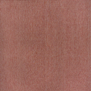 Rust Red 13' 1 x 13' 1 Outdoor Solid Square Area Rug Weather Resistant for Patio, Deck, Terrace, Balcony, Porch 100% Polypropylene Minimalist Waterproof Carpet for Sale at Rug Engine