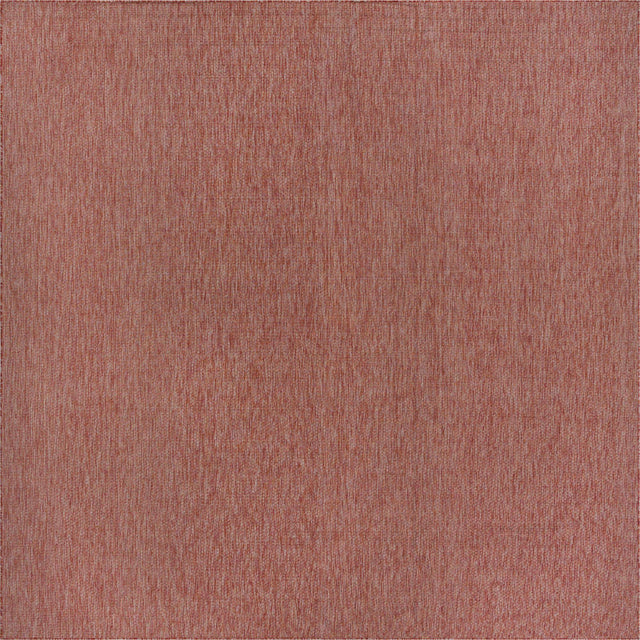 Rust Red 13' 1 x 13' 1 Outdoor Solid Square Area Rug Weather Resistant for Patio, Deck, Terrace, Balcony, Porch 100% Polypropylene Minimalist Waterproof Carpet for Sale at Rug Engine