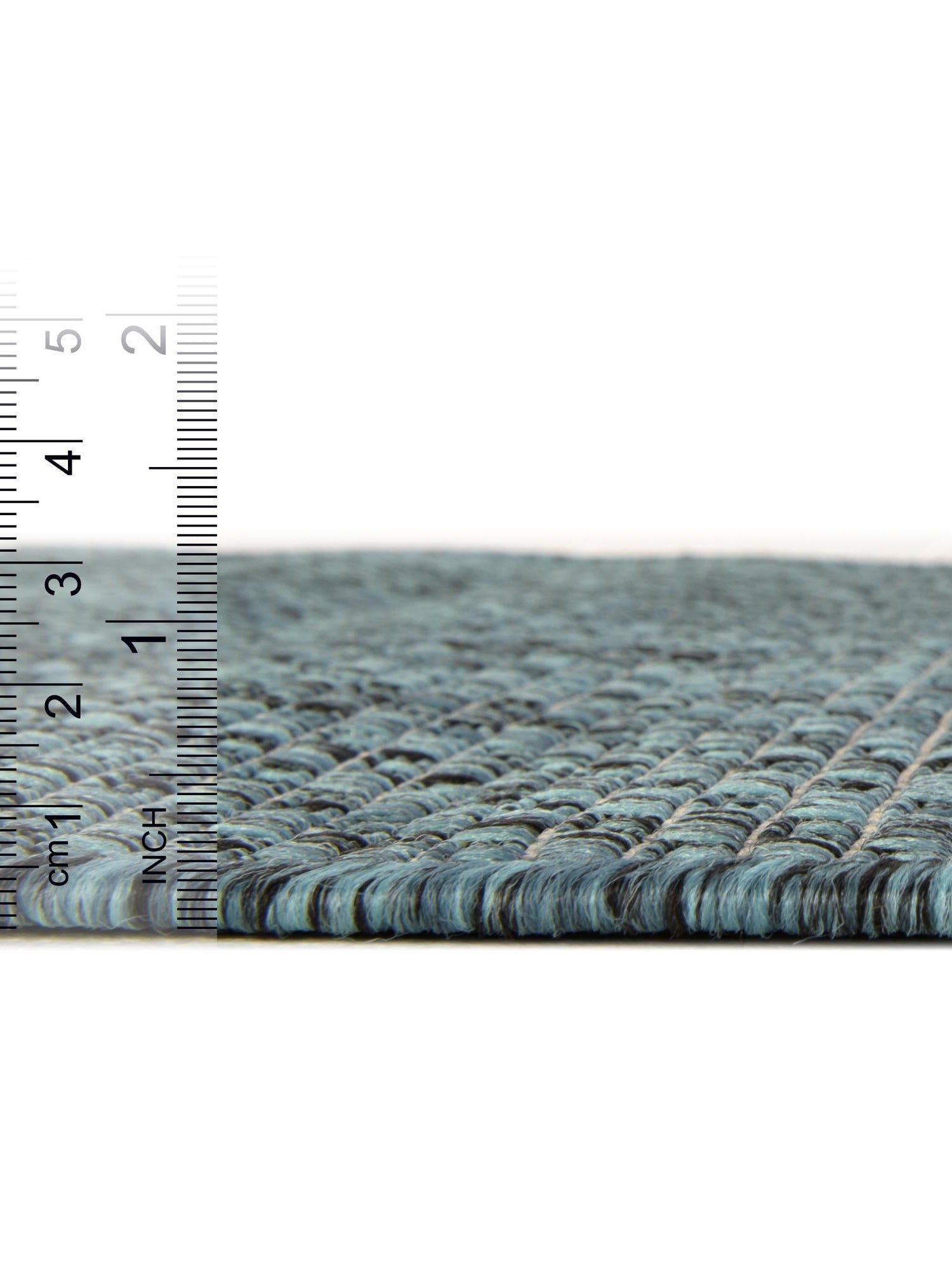 Teal 13' 1 x 13' 1 Outdoor Solid Square Area Rug Weather Resistant for Patio, Deck, Terrace, Balcony, Porch 100% Polypropylene Minimalist Waterproof Carpet for Sale at Rug Engine