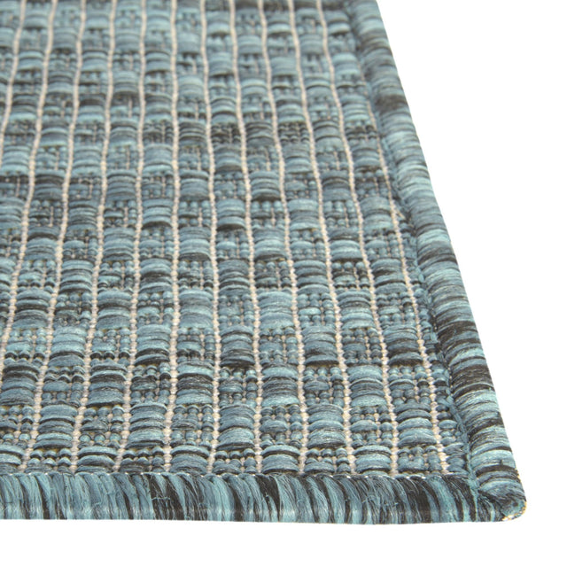 Teal 5' 3 x 5' 3 Outdoor Solid Square Area Rug Weather Resistant for Patio, Deck, Terrace, Balcony, Porch 100% Polypropylene Minimalist Waterproof Carpet for Sale at Rug Engine