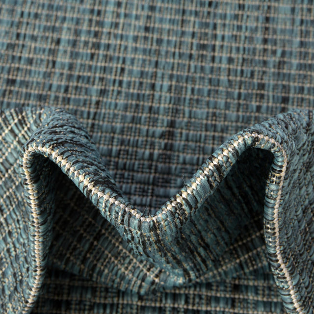 Teal 13' 1 x 13' 1 Outdoor Solid Square Area Rug Weather Resistant for Patio, Deck, Terrace, Balcony, Porch 100% Polypropylene Minimalist Waterproof Carpet for Sale at Rug Engine