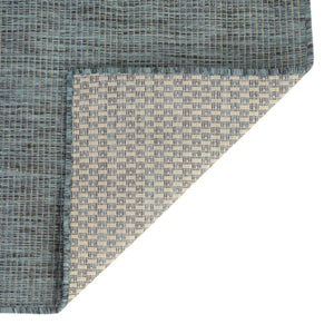 Teal 5' 3 x 5' 3 Outdoor Solid Square Area Rug Weather Resistant for Patio, Deck, Terrace, Balcony, Porch 100% Polypropylene Minimalist Waterproof Carpet for Sale at Rug Engine