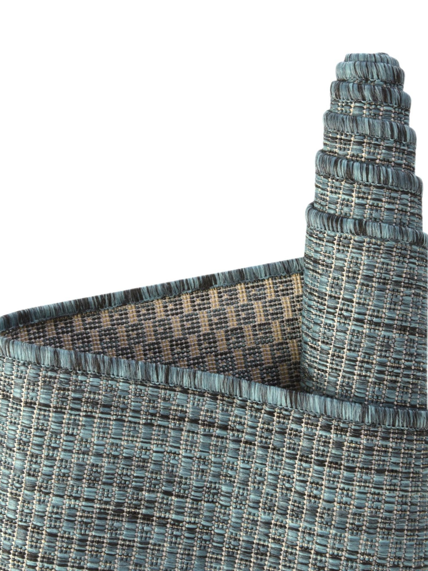 Teal 12' x 12' Outdoor Solid Square Area Rug Weather Resistant for Patio, Deck, Terrace, Balcony, Porch 100% Polypropylene Minimalist Waterproof Carpet for Sale at Rug Engine