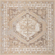 Natural 13' 1 x 13' 1 Outdoor Traditional Square Area Rug Weather Resistant for Patio, Deck, Terrace, Balcony, Porch Classical Design Outside Carpet for Sale at Rug Engine