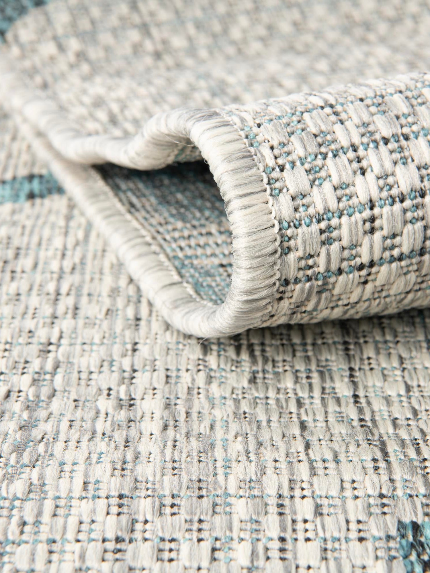 Gray 10' 8 x 10' 8 Outdoor Trellis Square Area Rug Weather Resistant for Patio, Deck, Terrace, Balcony, Porch Geometric Design Water Safe Outside Carpet for Sale at Rug Engine
