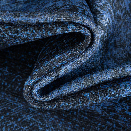 Washable Overdyed Blue 5' x 5' Yara Octagon Area Rug Easy to Clean Stain Resistant & Durable Polyester & Chenille Carpet for Sale at Rug Engine