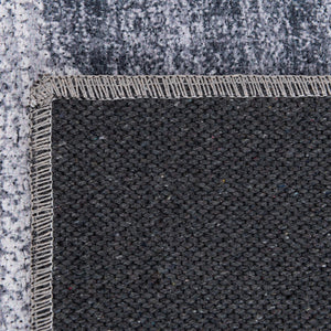 Washable Gray Ivory 6' x 9' Yara Rectangle Area Rug Easy to Clean Stain Resistant & Durable Polyester & Chenille Carpet for Sale at Rug Engine