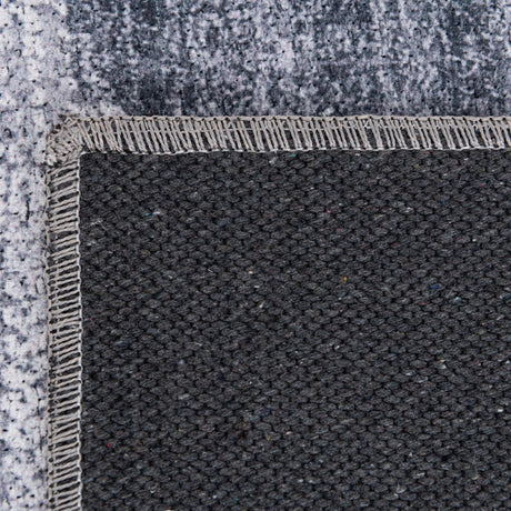 Washable Gray Ivory 7' 10 x 10' Yara Rectangle Area Rug Easy to Clean Stain Resistant & Durable Polyester & Chenille Carpet for Sale at Rug Engine