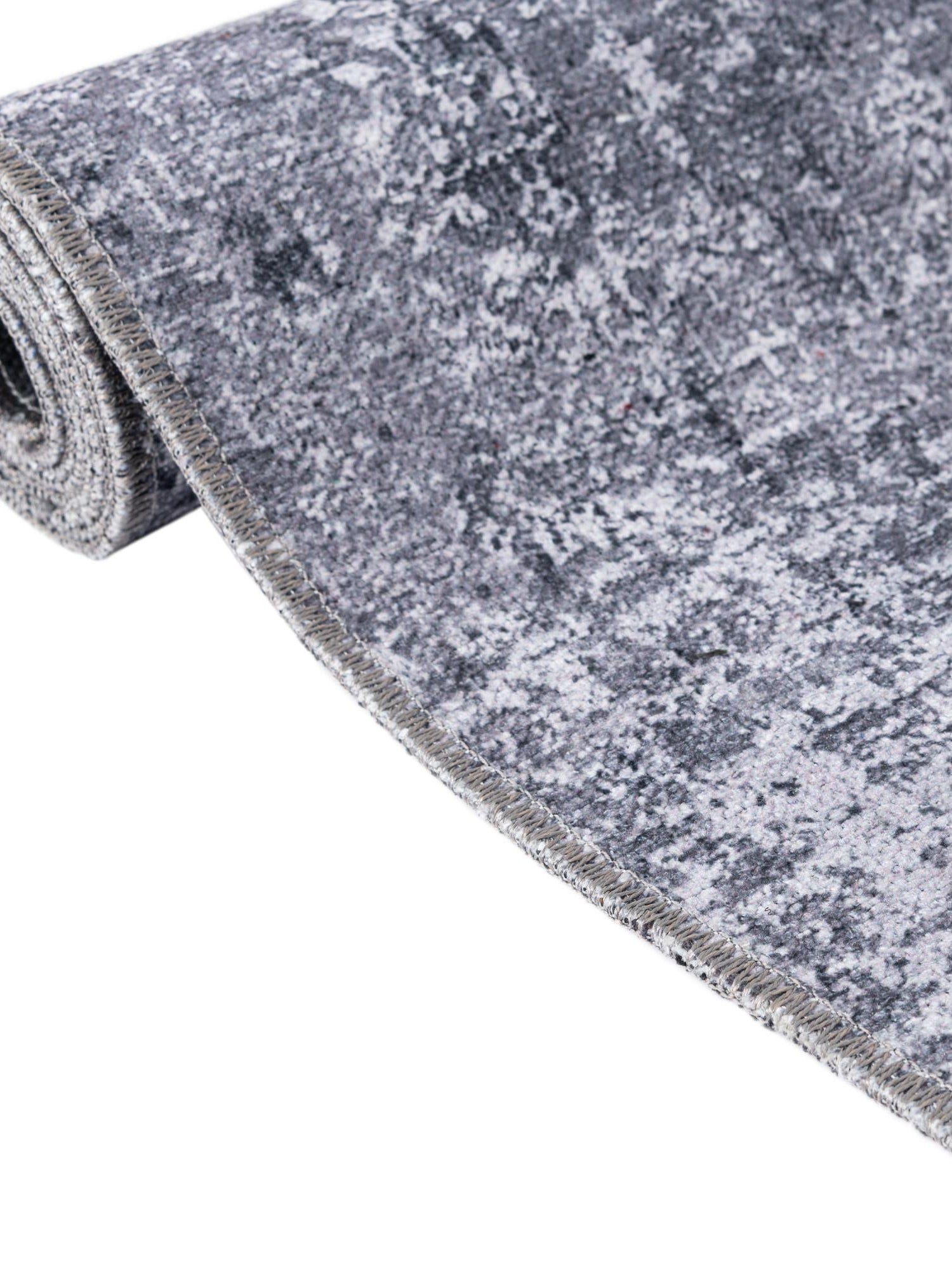Washable Gray Ivory 2' x 3' Yara Rectangle Area Rug Easy to Clean Stain Resistant & Durable Polyester & Chenille Carpet for Sale at Rug Engine