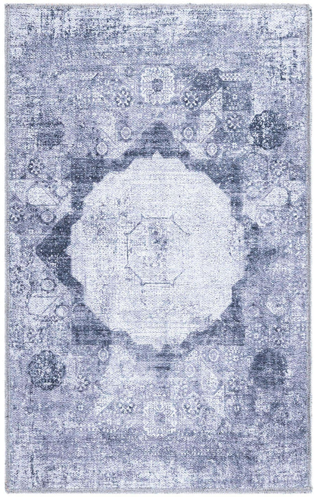 Washable Gray Ivory 2' x 3' Yara Rectangle Area Rug Easy to Clean Stain Resistant & Durable Polyester & Chenille Carpet for Sale at Rug Engine