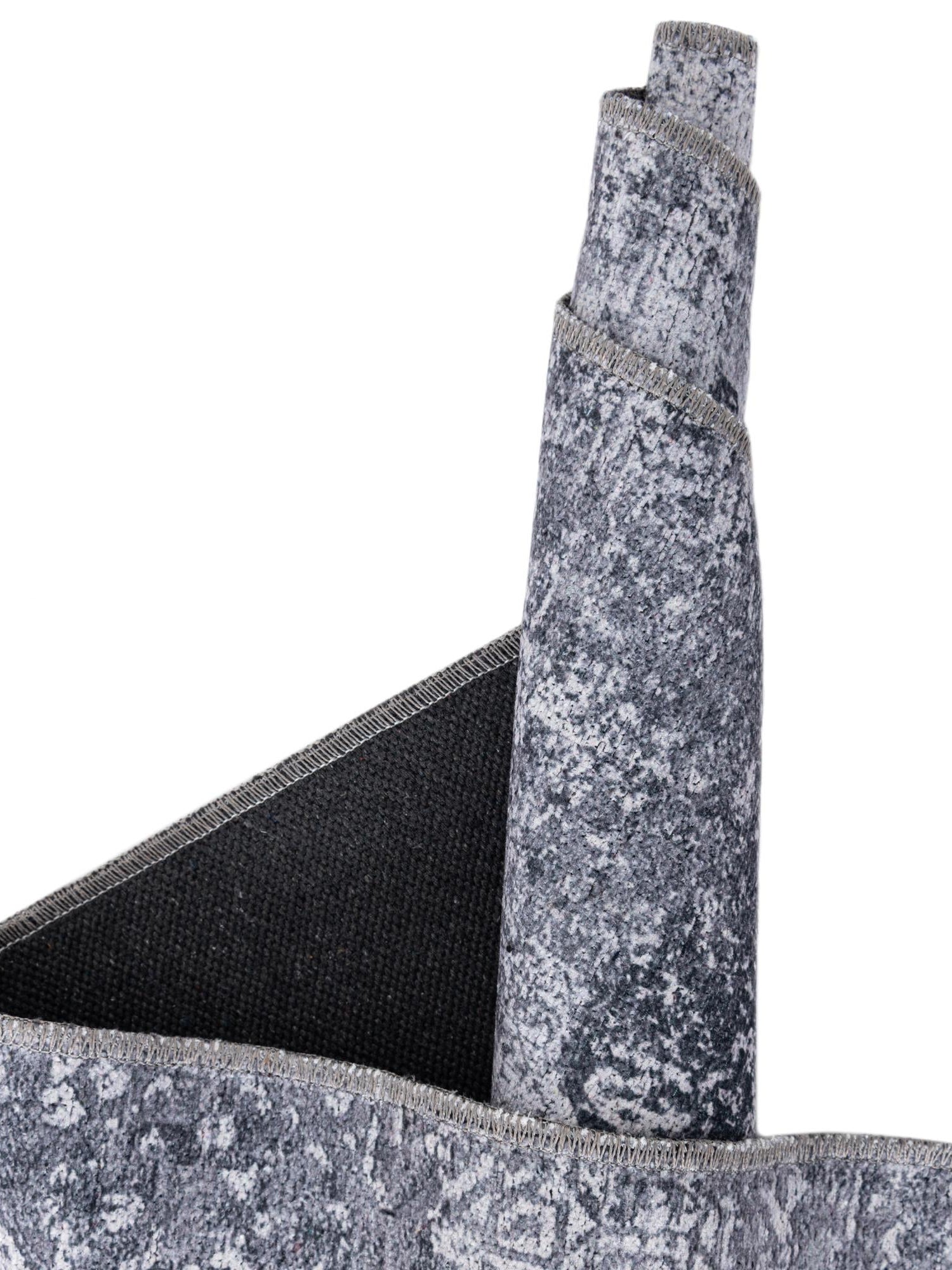 Washable Gray Ivory 2' x 6' Yara Runner Area Rug Easy to Clean Stain Resistant & Durable Polyester & Chenille Carpet for Sale at Rug Engine